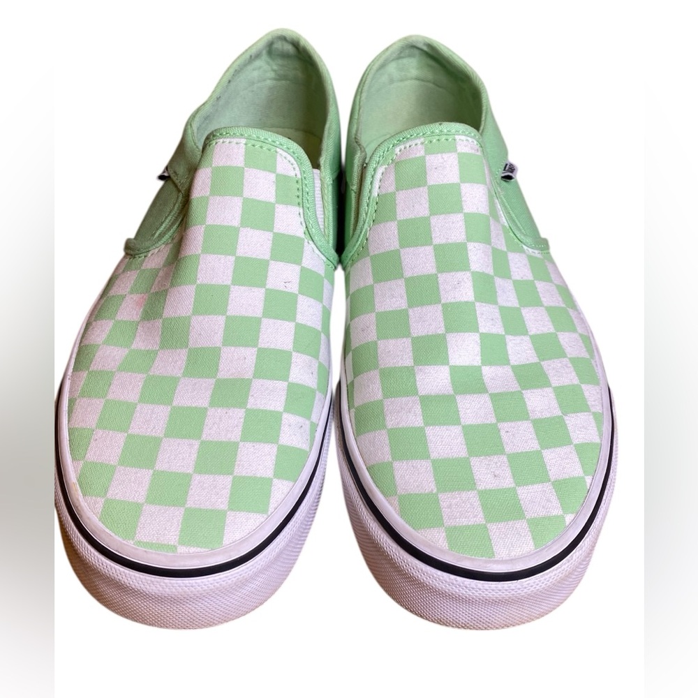 Vans Classic Slip-OnCheckerboard PistachioGreen Women’s Size 10